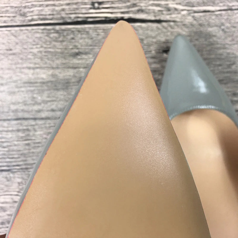 women's gray high heels