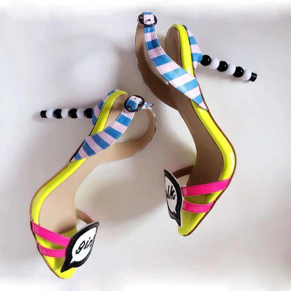 Damskie leather sandals