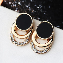 Elegant Circle Charms Earrings
