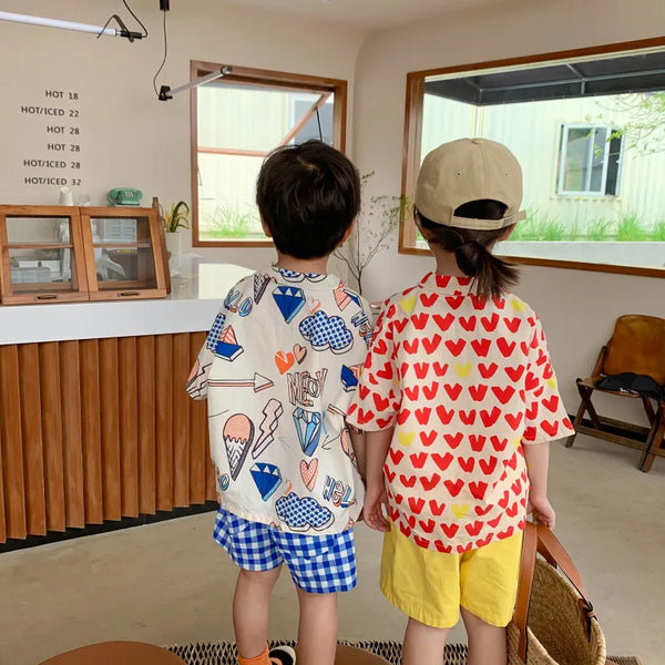 Summer style cotton short sleeve casual holiday Tees