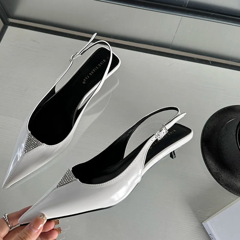 Pointed Toe Kitten Heels Shoes