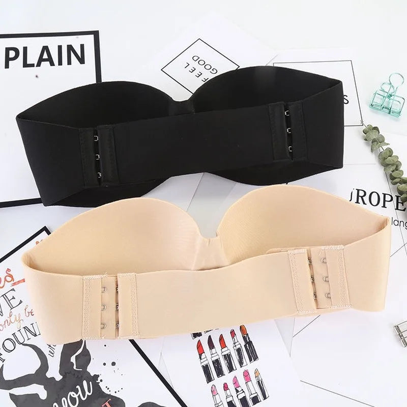 Tube Tops Invisible Strapless Bra