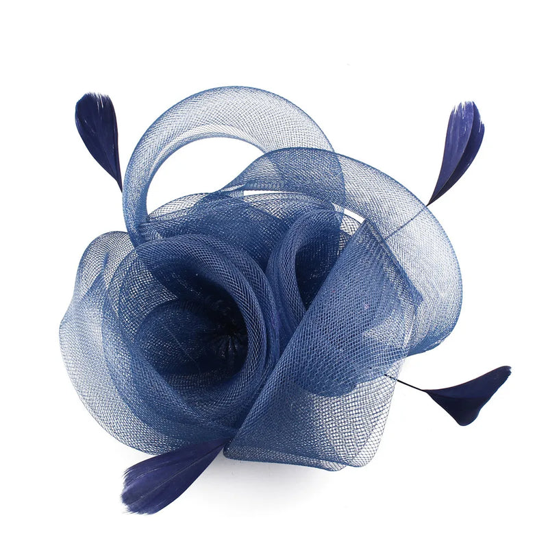 Elegant Tulle Fascinator With Fancy Headwear Hair Pins