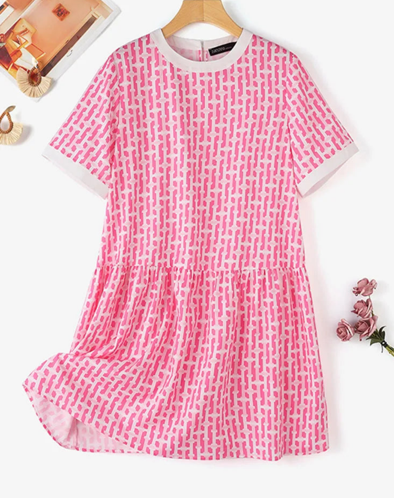 Elegant Short Sleeve Holiday Sundress
