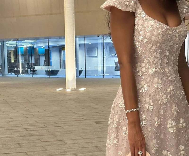 Scoop Neck Tulle Straight Evening Dress