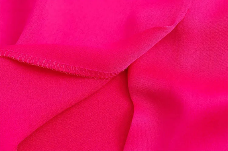 Sleeveless Satin Pink Ruched Slit Elegant Long Dress