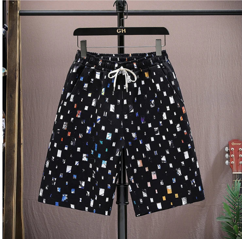 2 Pieces Set Tracksuit Men's Shirt Shorts