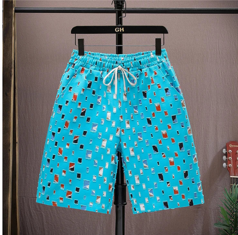 2 Pieces Set Tracksuit Men's Shirt Shorts