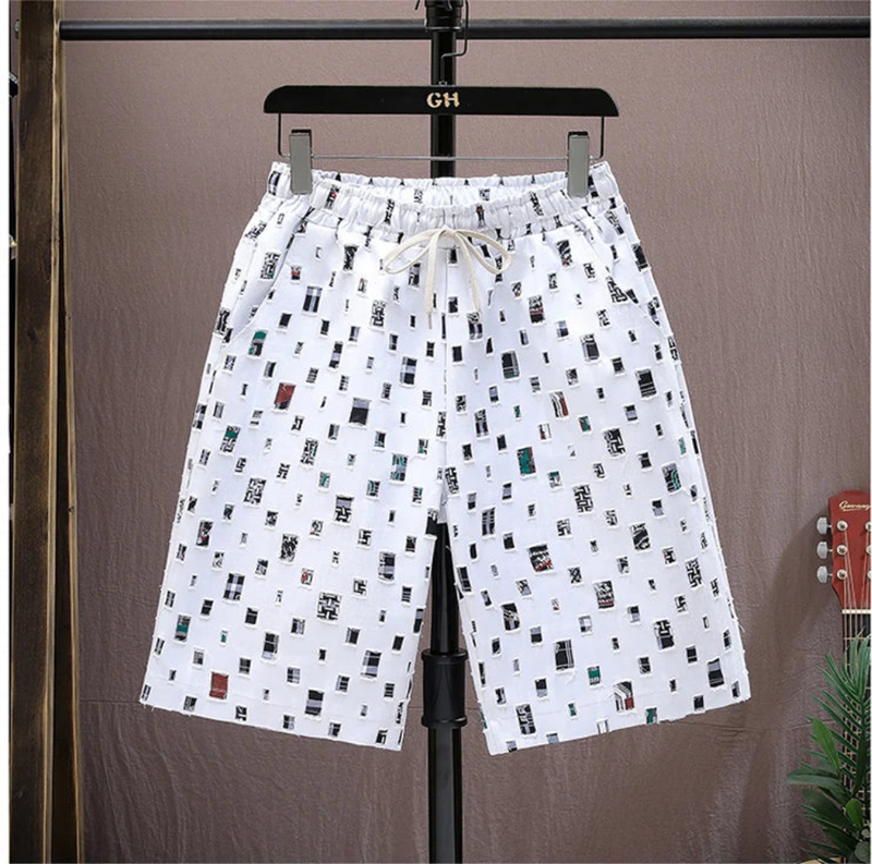 2 Pieces Set Tracksuit Men's Shirt Shorts