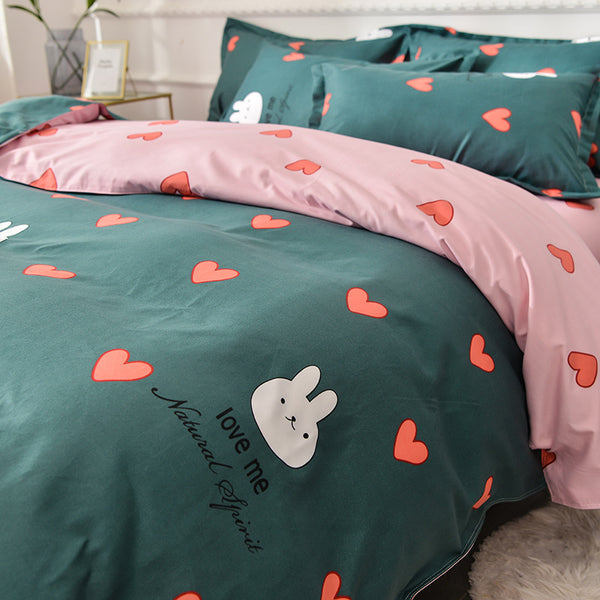 Pure Cotton Brushed Four-piece Thickened