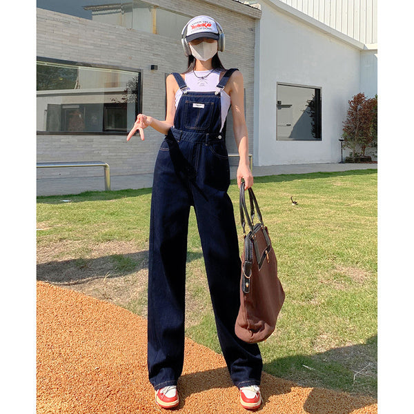 Straight Denim Jumpsuit