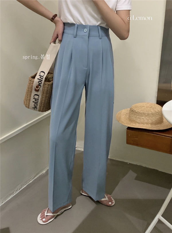 The High-waist Drape Trousers