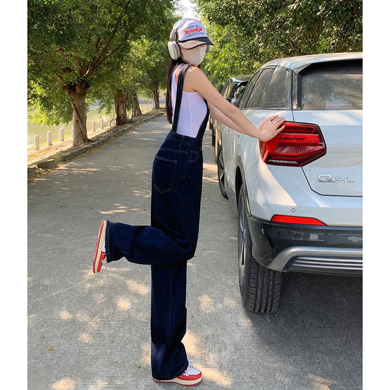 Straight Denim Jumpsuit