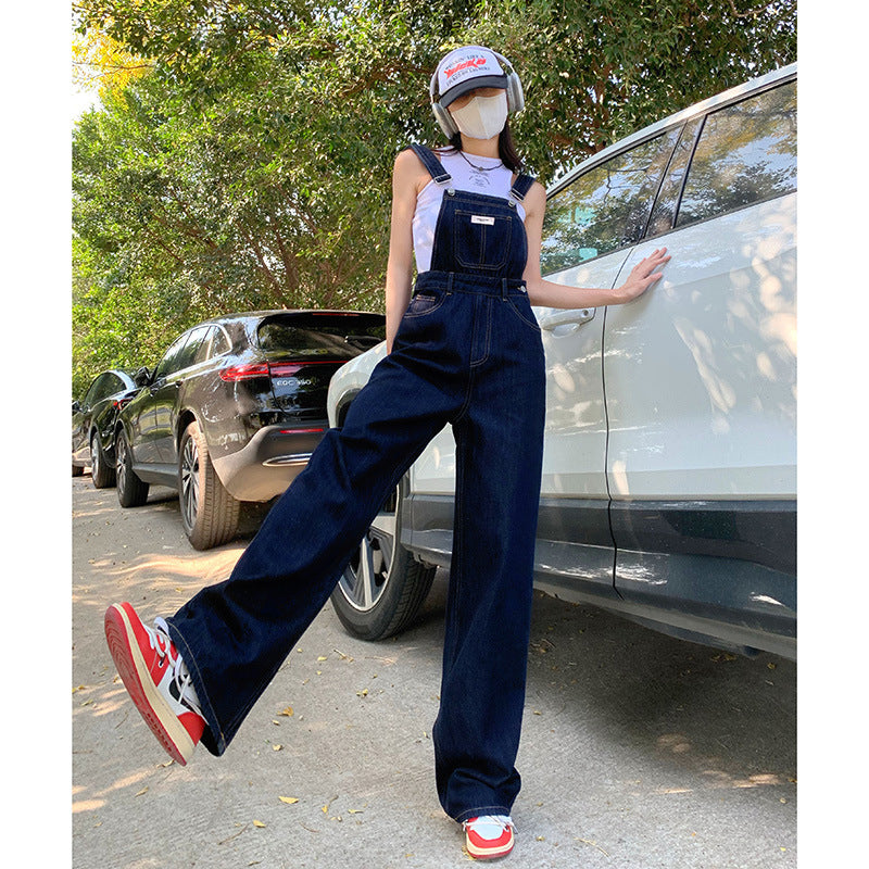 Straight Denim Jumpsuit