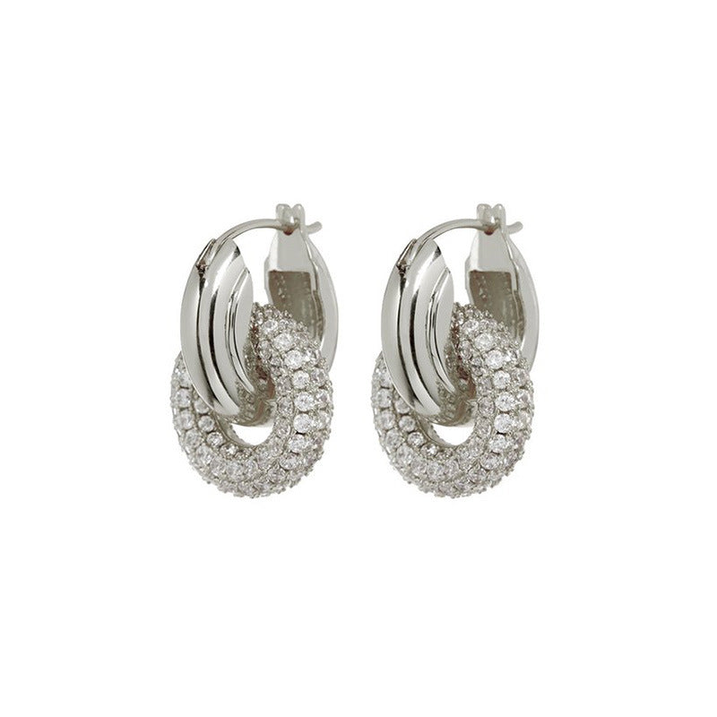 Copper Micro-set Earrings