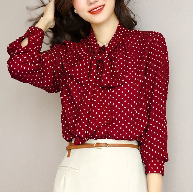 Polka Shirt Casual Top