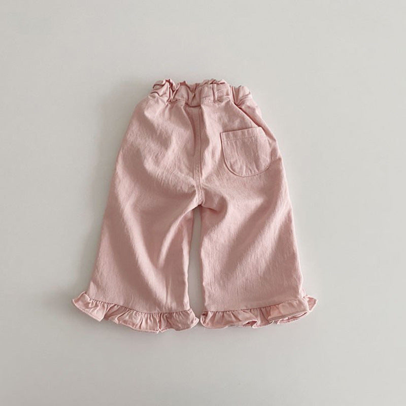 Baby Girl Vintage Wide Leg Pants