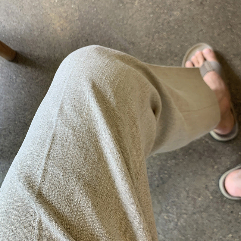 High-end Cotton And Linen Pants