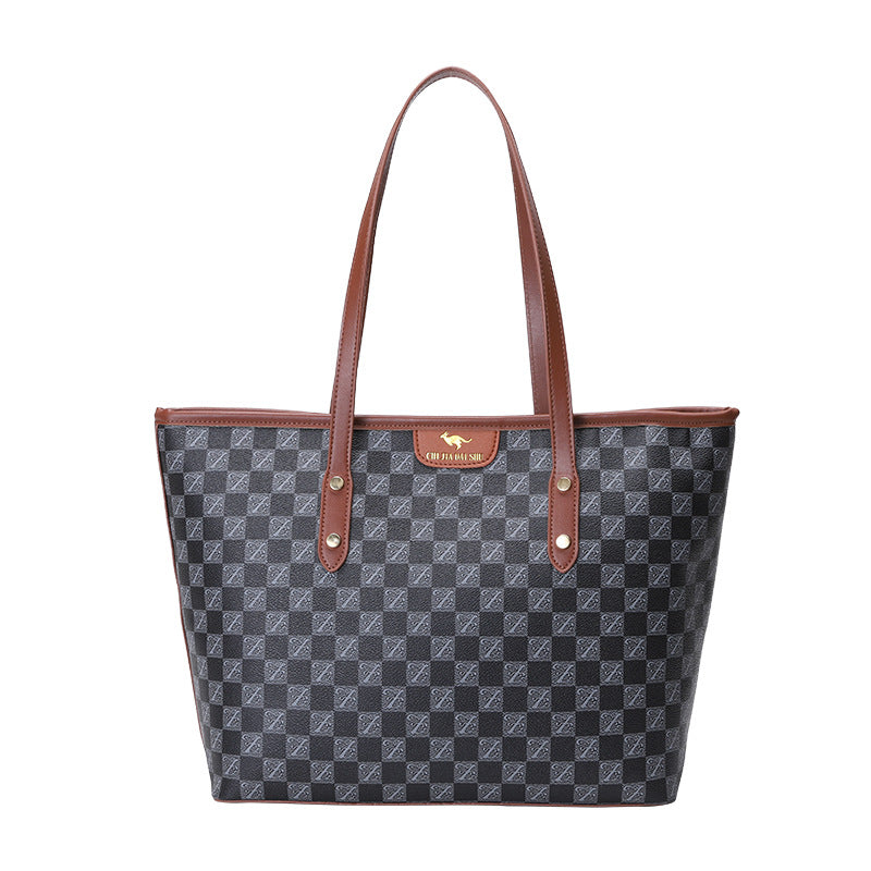 High-end Large Bag 2023 New Trendy Light Luxury Women&#039;s Bag Shoulder Bag Large Capacity Commuting Versatile Hand Tote Bag
