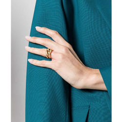 Thick Chain Twist Ring