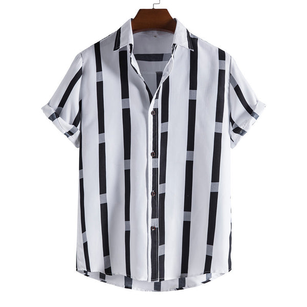 Striped Short-sleeved Shirt