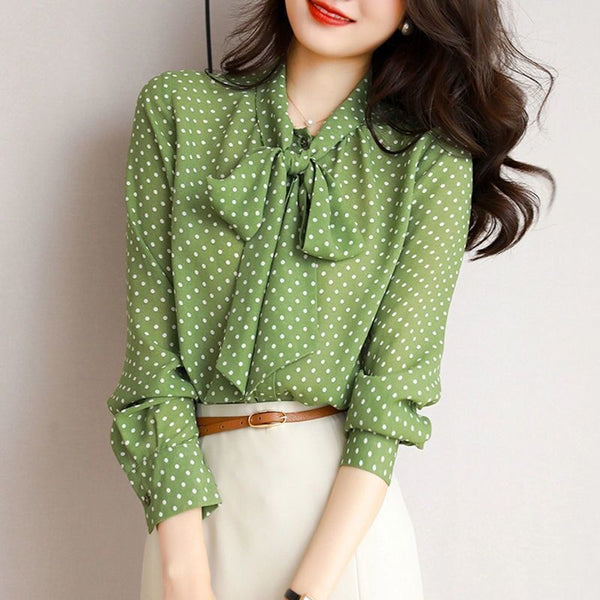 Polka Shirt Casual Top