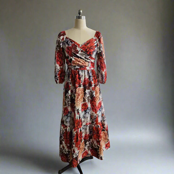 Autumn Fashion Plus Size Button Swing Dress