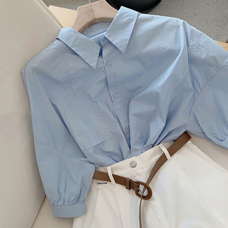 RetroWide-leg Pants Shorts Two-piece Suit