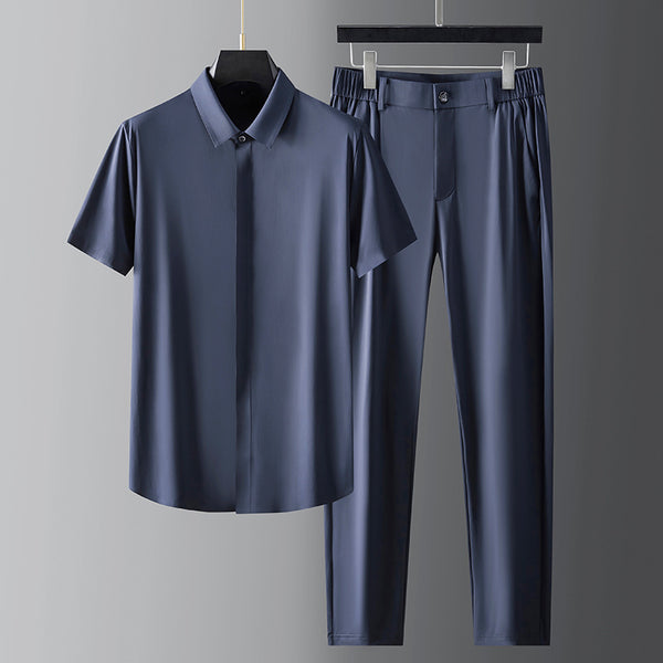 Business Men's Short-sleeve Shirt Suit