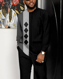Men Africa Attire Two-piece Suit