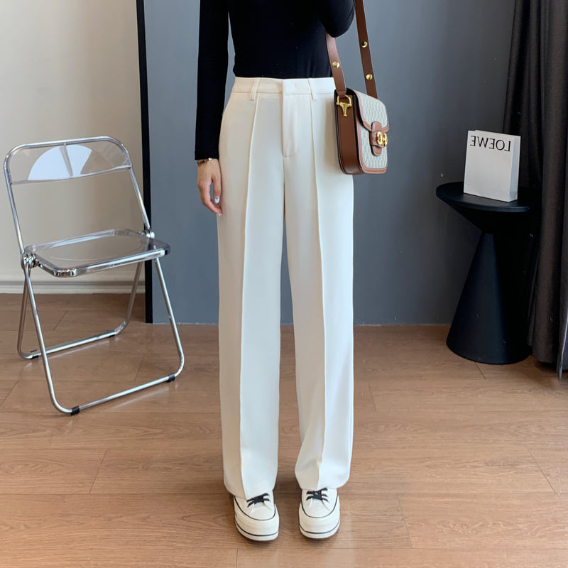 Straight Wide-leg Pants