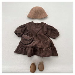 Western Princess Corduroy Dress