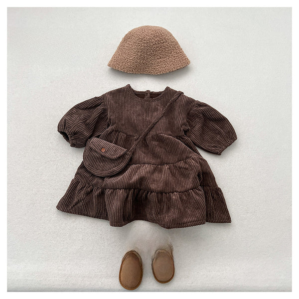 Western Princess Corduroy Dress