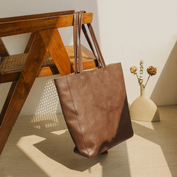 The New Leather Women&#039;s Bag Top Layer Cowhide Retro Handbag Large Capacity Textured