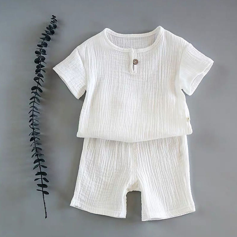 Boys And Girls Baby Short-sleeved Summer Suit