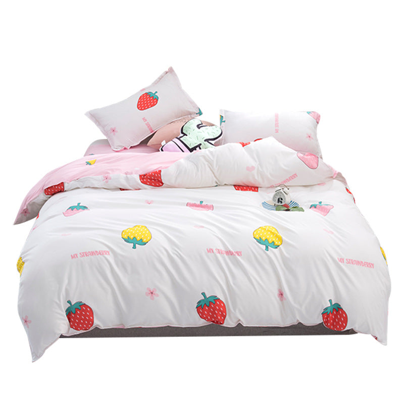 Quilt Cover Sheet Quilt Three-piece Cartoon