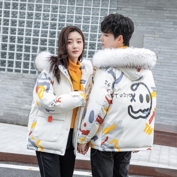 Couple Heavy Jacket Graffiti