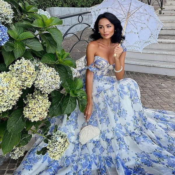 Off-shoulder Organza Fairy Elegant Dress