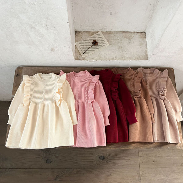 Baby Cotton Wool Woven Warm Dress