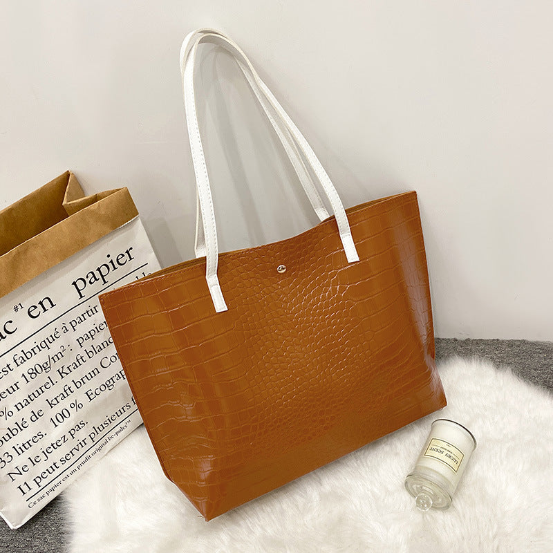 Tote Bag Women&#039;s Bag Large Capacity Shopping Bag Fashionable Versatile Mommy Bag