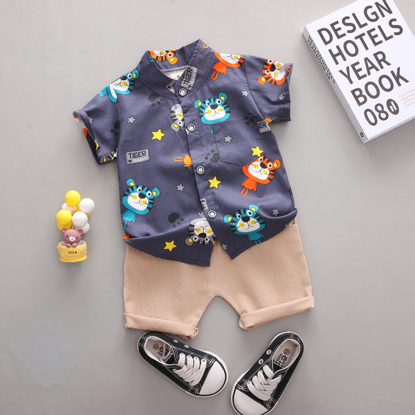 1-3 Years Old Baby Shirt Two-piece Set