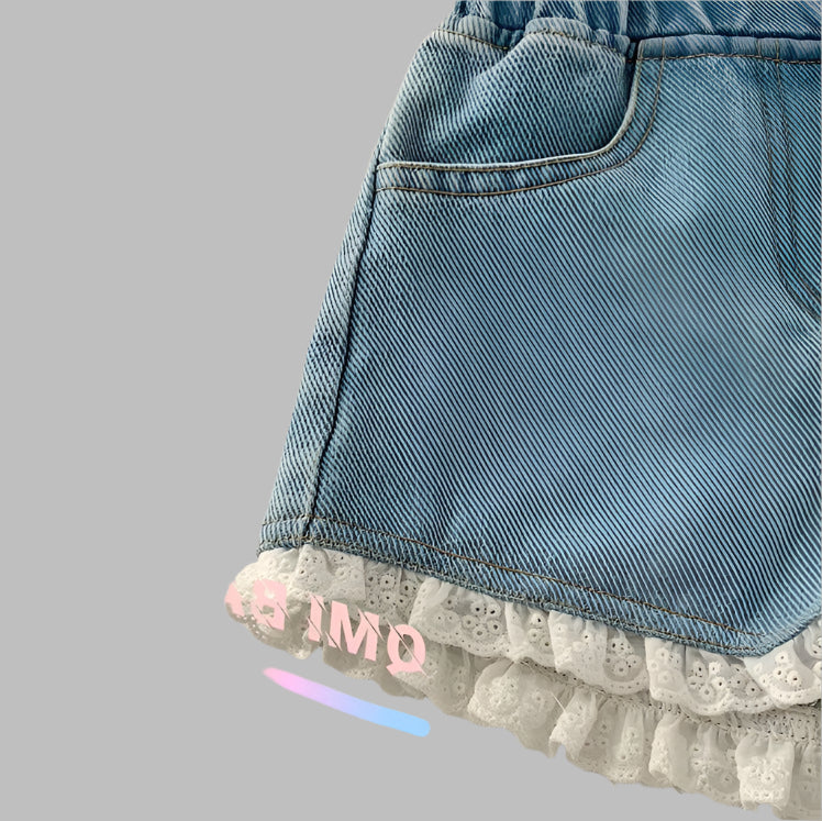Cute And Sweet Soft Denim Shorts
