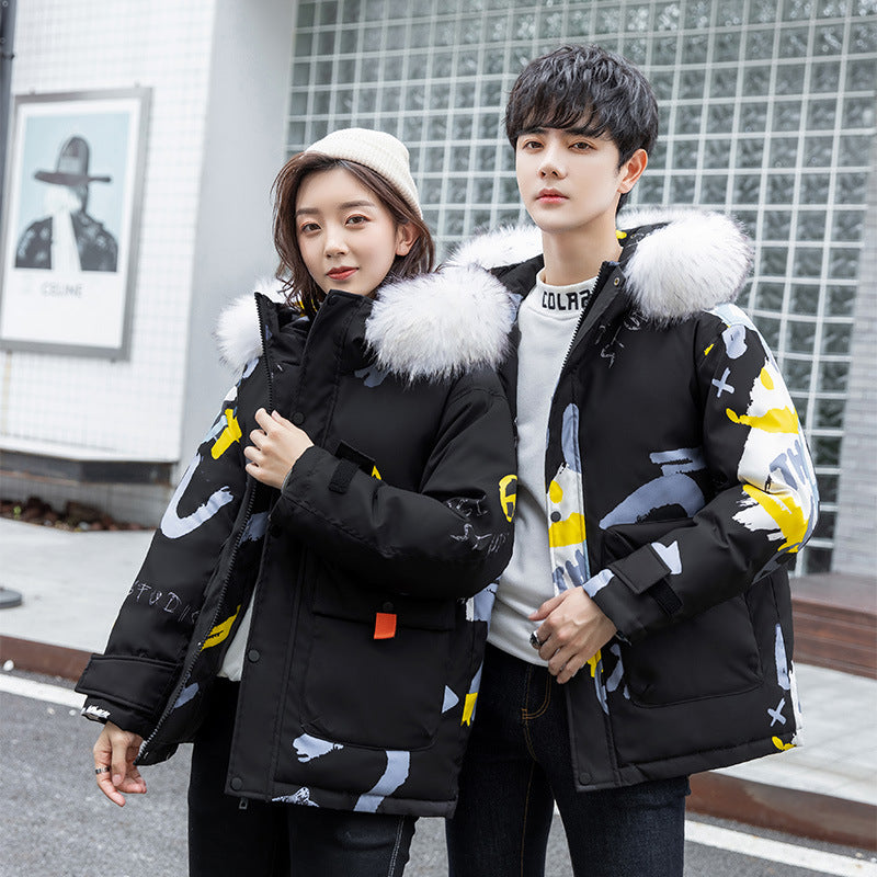 Couple Heavy Jacket Graffiti