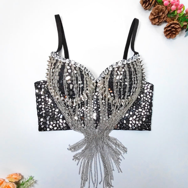 Rock Style Corset Short Stage Vest