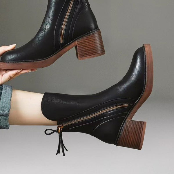 British Wind Side Zipper Martin Boots