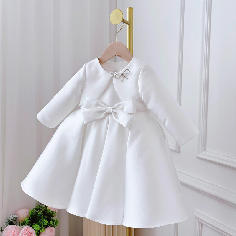 Baby Dress White Classic Style Two-piece Set