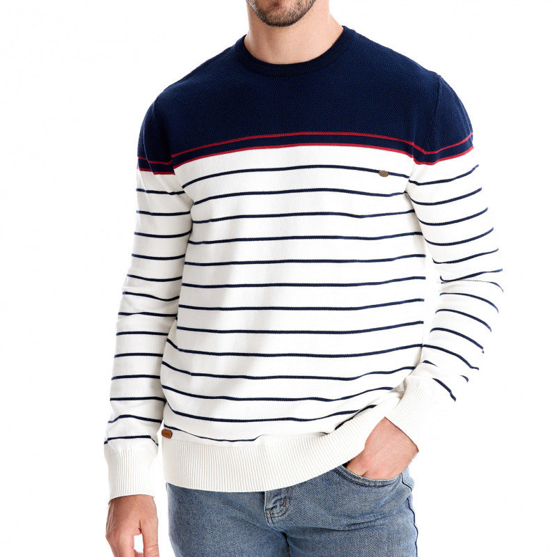 Striped Long Sleeve Men's Knitwear