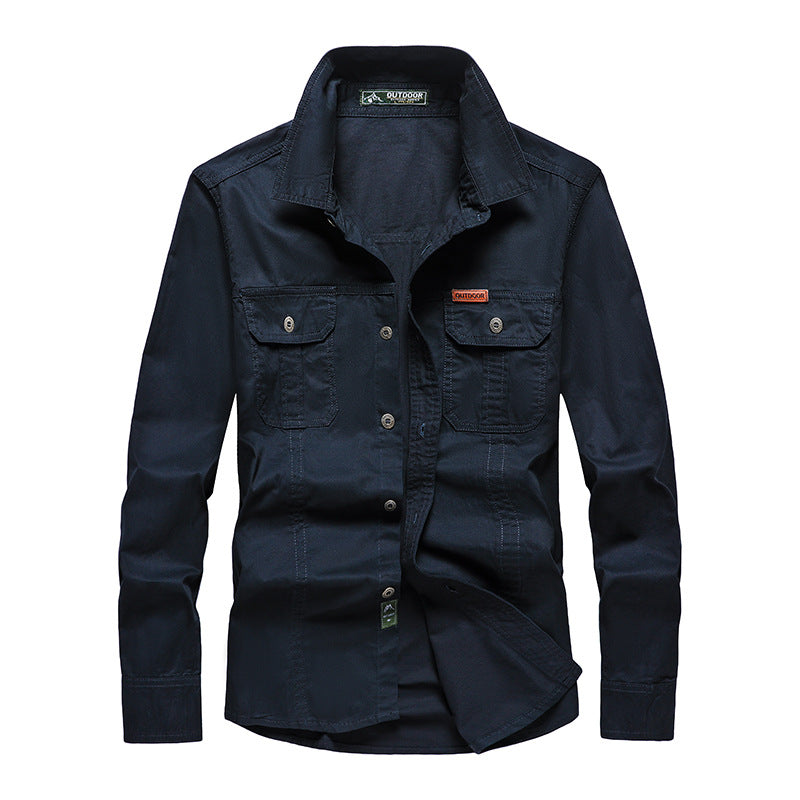 Cotton Shirt Long-sleeved