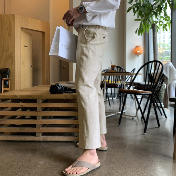 High-end Cotton And Linen Pants