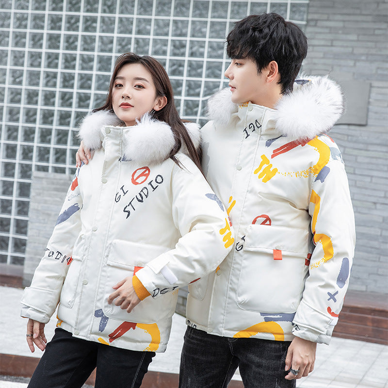 Couple Heavy Jacket Graffiti